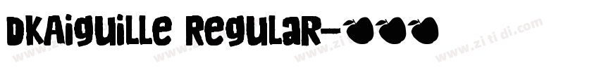 DKAiguille Regular字体转换